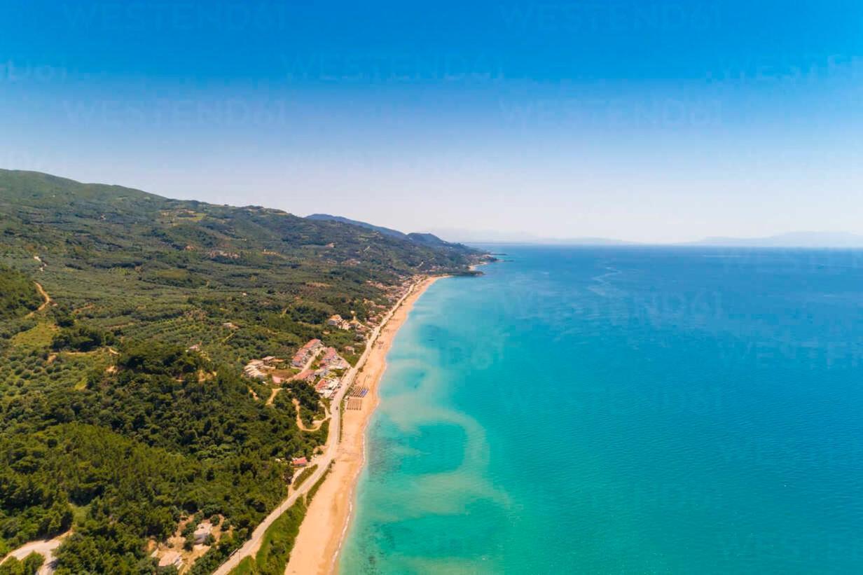 Luxury Villas Vrachos Beach Exterior foto