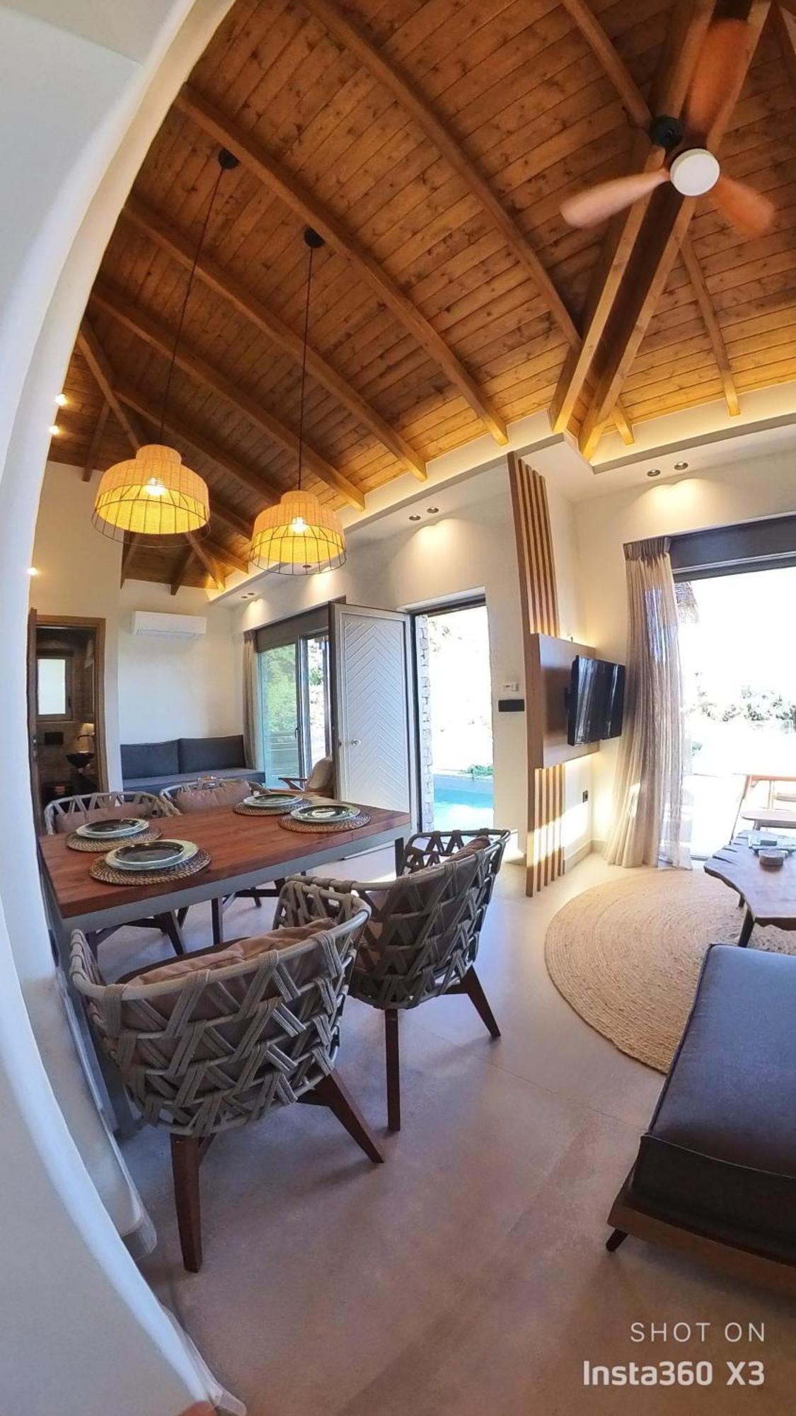 Luxury Villas Vrachos Beach Exterior foto
