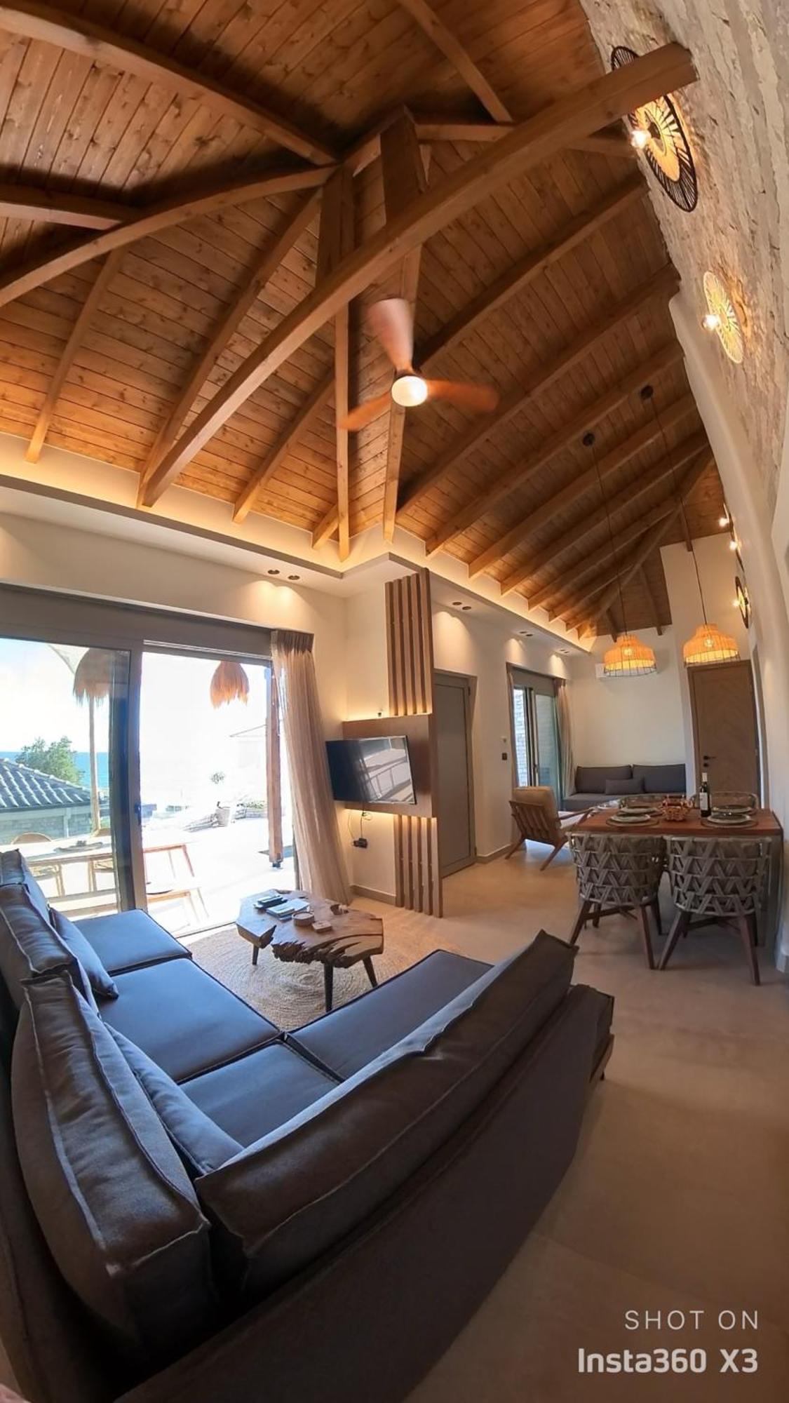 Luxury Villas Vrachos Beach Exterior foto
