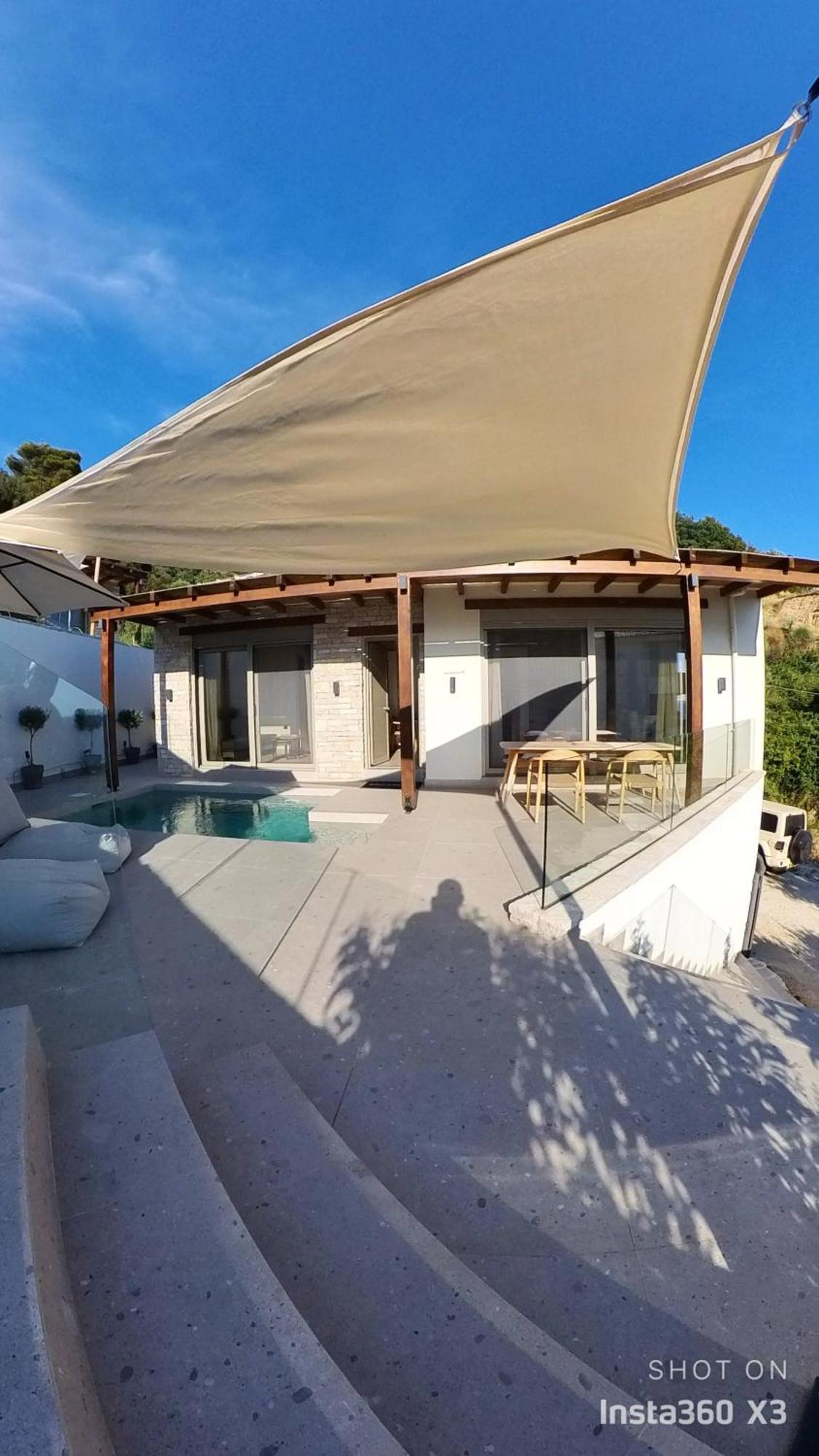 Luxury Villas Vrachos Beach Exterior foto
