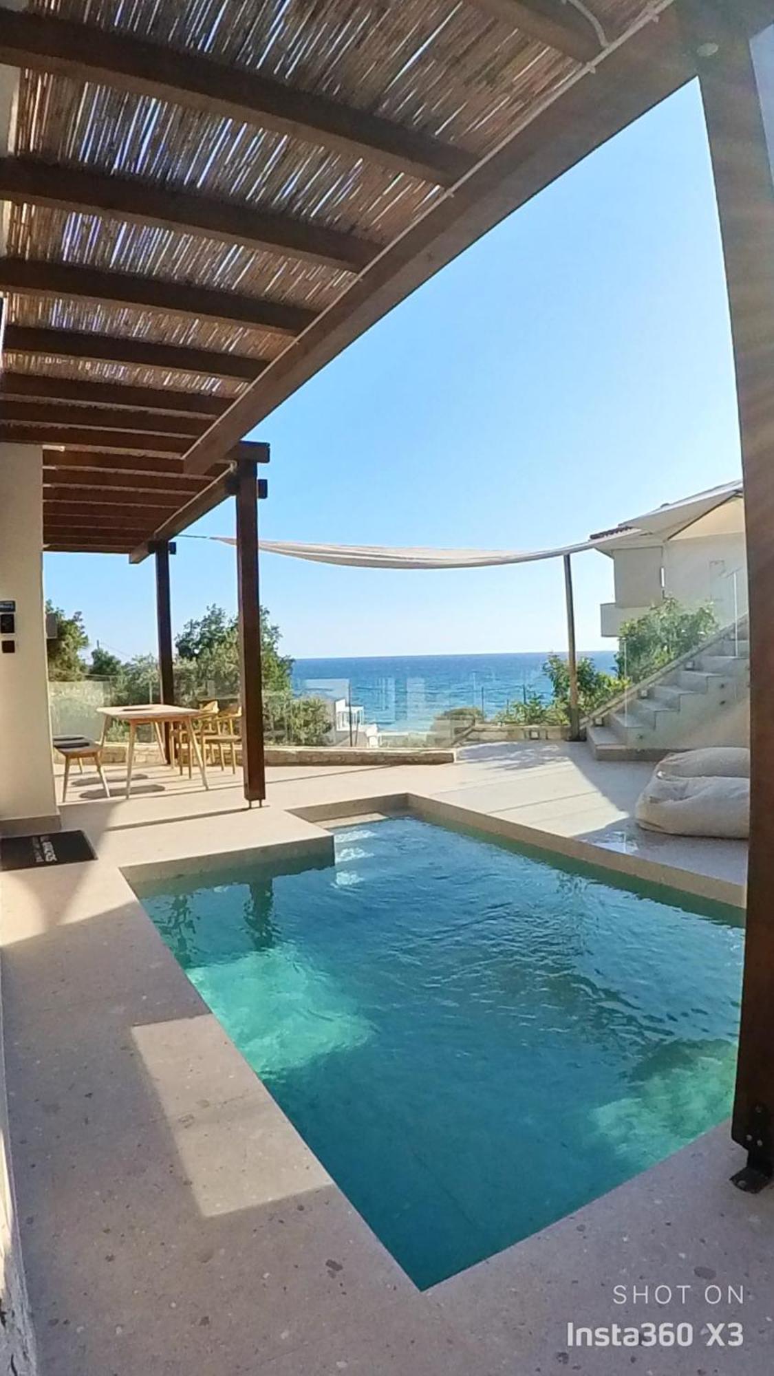 Luxury Villas Vrachos Beach Exterior foto