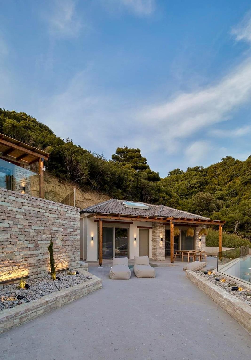 Luxury Villas Vrachos Beach Exterior foto