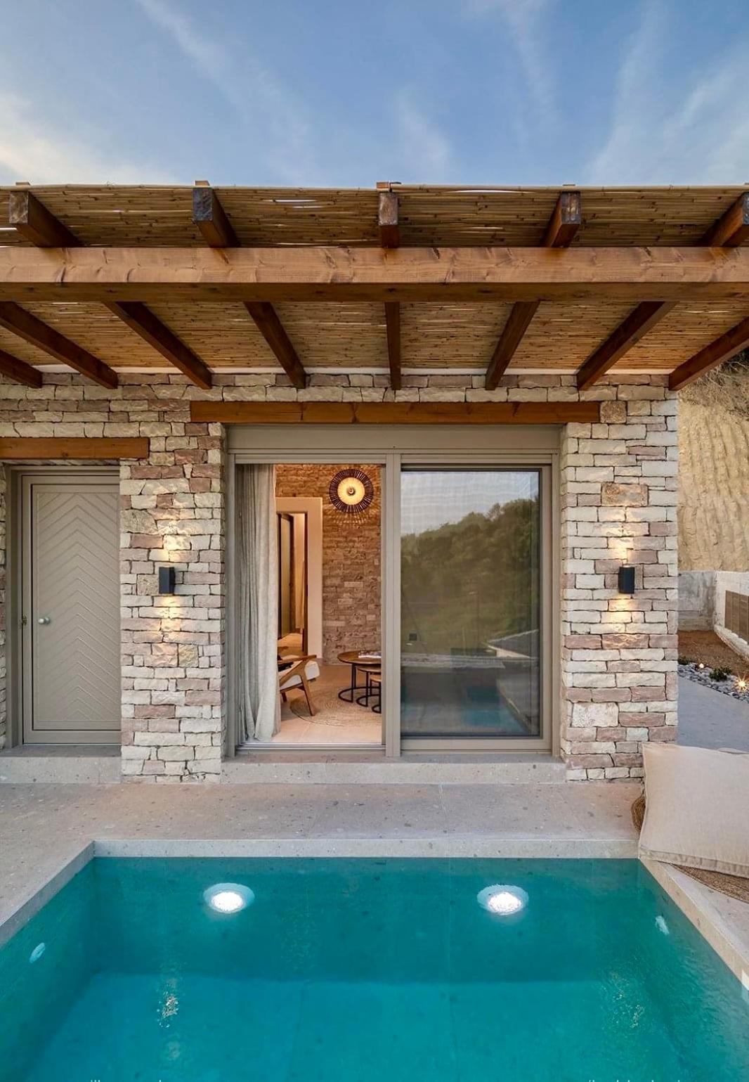 Luxury Villas Vrachos Beach Exterior foto