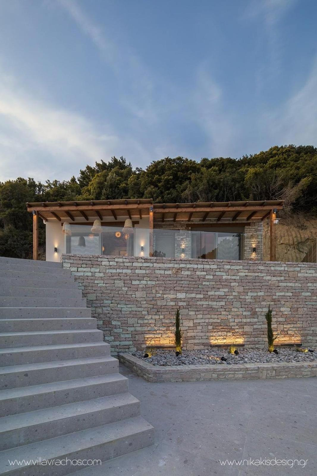 Luxury Villas Vrachos Beach Exterior foto
